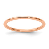 10k Rose Gold Domed wedding band ring