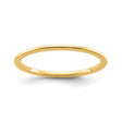10k Yellow Gold Domed wedding band ring
