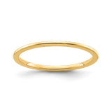 10k Yellow Gold Domed wedding band ring