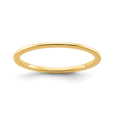 10k Yellow Gold Domed wedding band ring