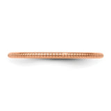 10k Rose Gold wedding band ring detail view