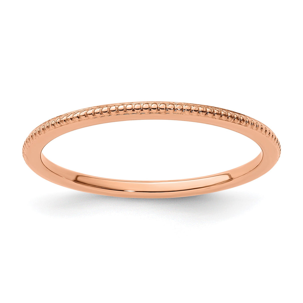 10k Rose Gold wedding band ring