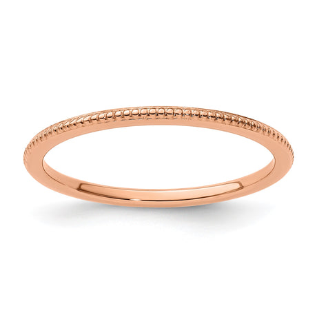 10k Rose Gold wedding band ring