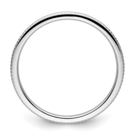 10k White Gold wedding band ring alternate angle