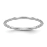10k White Gold wedding band ring