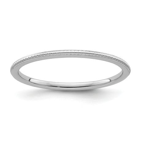 10k White Gold wedding band ring