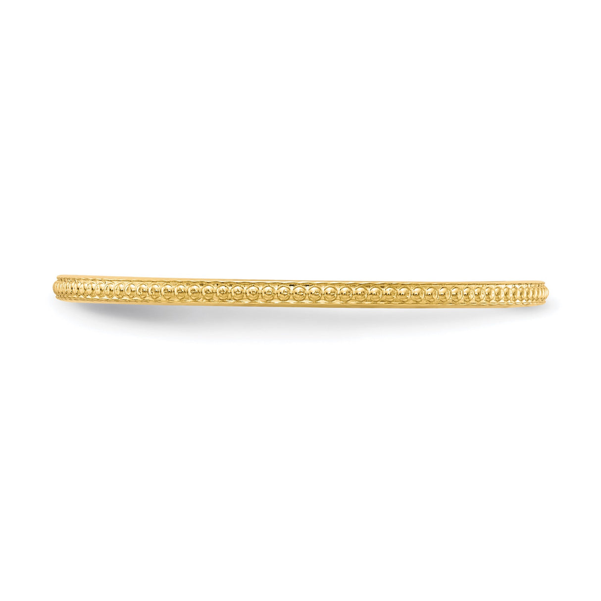 10k Yellow Gold wedding band ring detail view