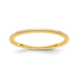 10k Yellow Gold Milgrain wedding band ring