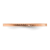 10k Rose Gold wedding band ring detail view