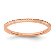 10k Rose Gold wedding band ring
