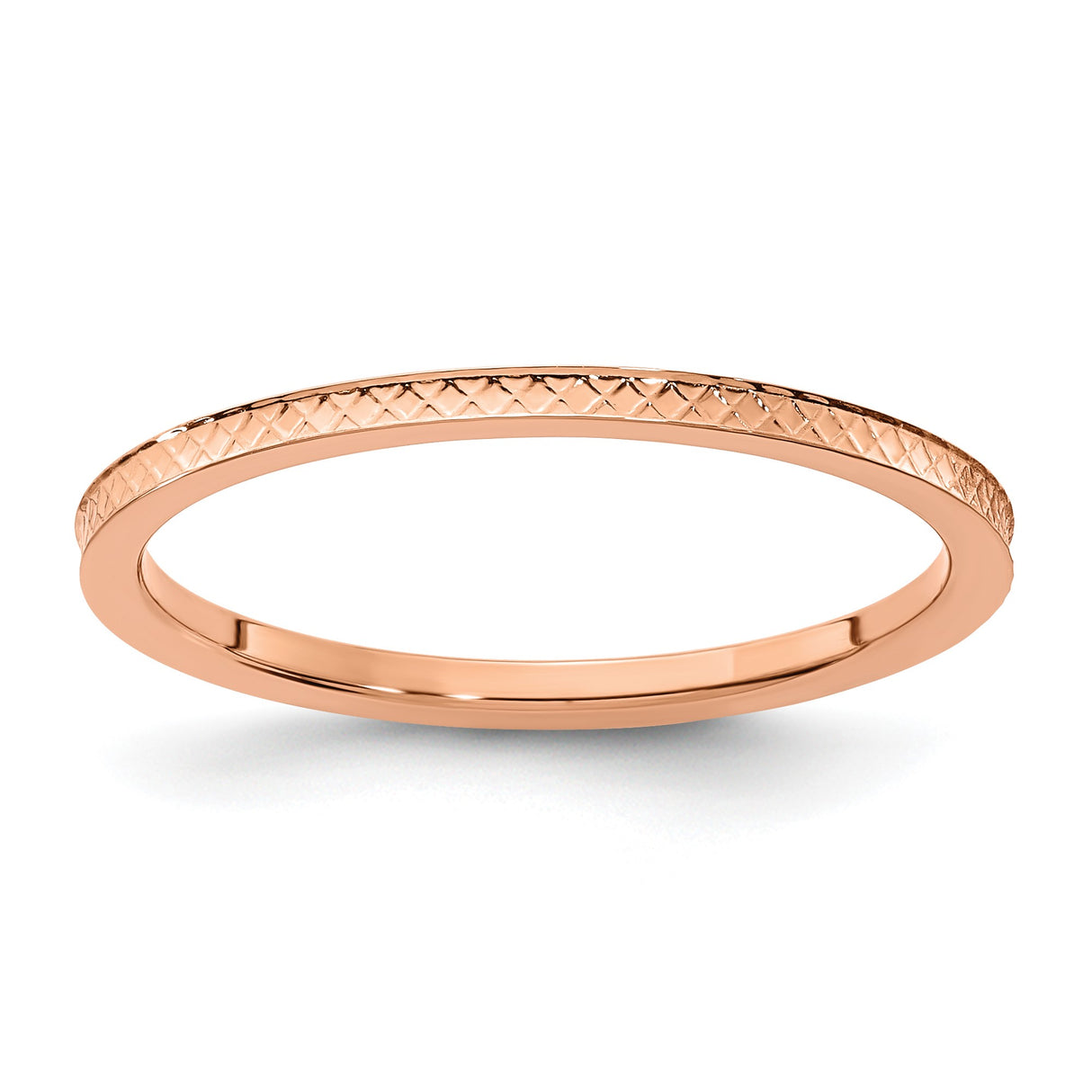 10k Rose Gold wedding band ring