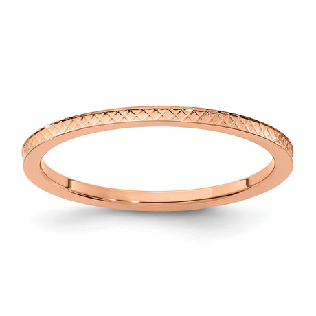 10k Rose Gold wedding band ring