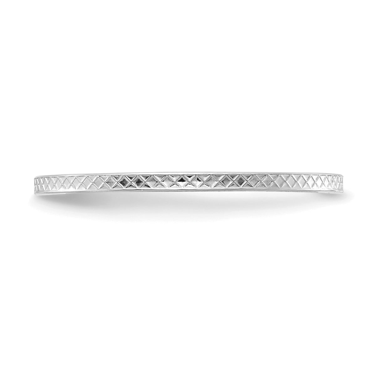 10k White Gold wedding band ring detail view