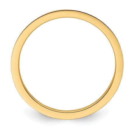 10k Yellow Gold wedding band ring alternate angle