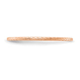 10k Rose Gold wedding band ring detail view