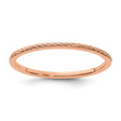 10k Rose Gold wedding band ring