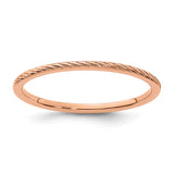 10k Rose Gold wedding band ring