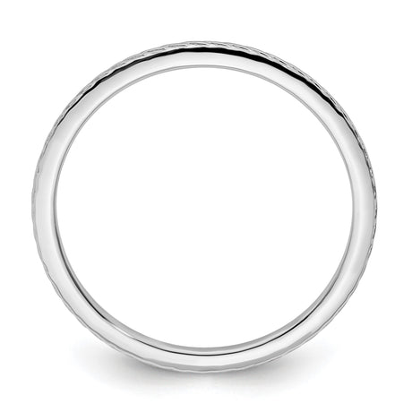 10k White Gold wedding band ring alternate angle