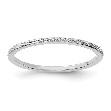 10k White Gold wedding band ring