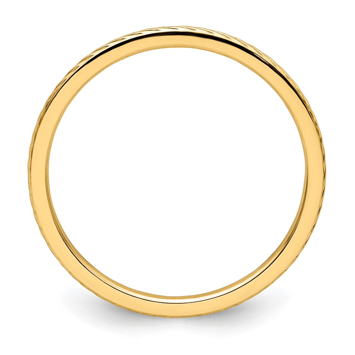 10k Yellow Gold wedding band ring alternate angle