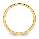 10k Yellow Gold wedding band ring alternate angle