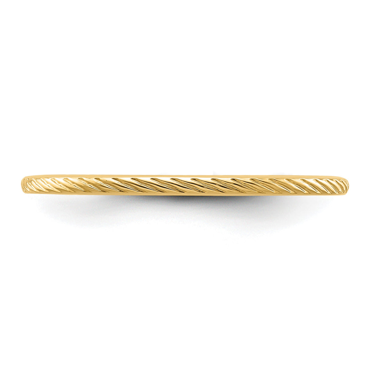 10k Yellow Gold wedding band ring detail view