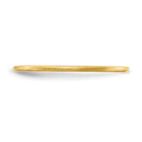 10k Yellow Gold Satin, Domed wedding band ring detail view