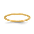 10k Yellow Gold Satin, Domed wedding band ring