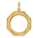 20 mm 14k Yellow Gold coin bezel for 20 mm Coin — additional image