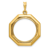 20 mm 14k Yellow Gold coin bezel for 20 mm Coin