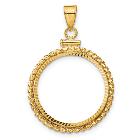 20 mm 14k Yellow Gold coin bezel for 20 mm Coin