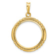 20 mm 14k Yellow Gold coin bezel for 20 mm Coin