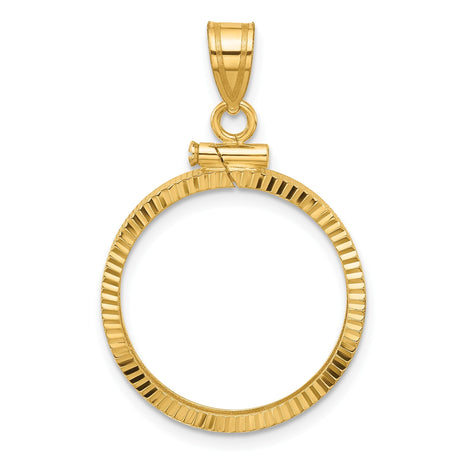 20 mm 14k Yellow Gold coin bezel for 20 mm Coin