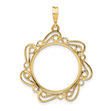 20 mm 14k Yellow Gold coin bezel for 20 mm Coin — additional image