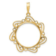 20 mm 14k Yellow Gold coin bezel for 20 mm Coin