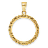 20 mm 14k Yellow Gold coin bezel for 20 mm Coin — additional image