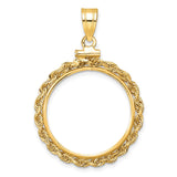 20 mm 10k Yellow Gold coin bezel for 20 mm Coin
