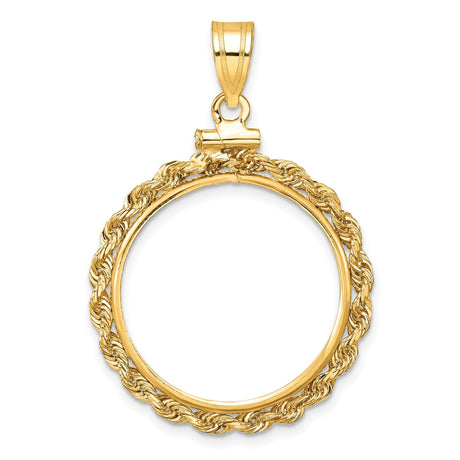 20 mm 10k Yellow Gold coin bezel for 20 mm Coin