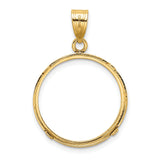 20 mm 14k Yellow Gold coin bezel for 20 mm Coin — additional image