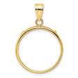 20 mm 10k Yellow Gold coin bezel for 20 mm Coin