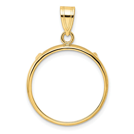 20 mm 10k Yellow Gold coin bezel for 20 mm Coin