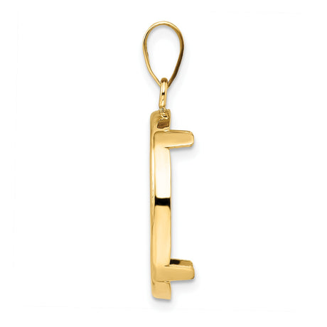 20 mm 14k Yellow Gold coin bezel for 20 mm Coin — alternate view
