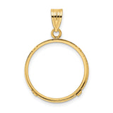 20 mm 14k Yellow Gold coin bezel for 20 mm Coin — additional image