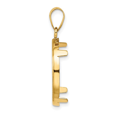 20 mm 14k Yellow Gold coin bezel for 20 mm Coin — alternate view