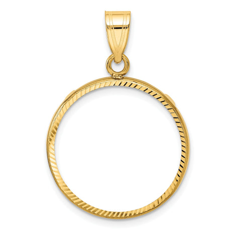 20 mm 14k Yellow Gold coin bezel for 20 mm Coin