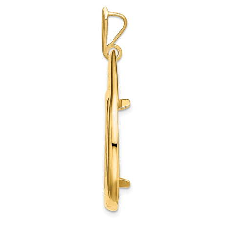 20 mm 14k Yellow Gold coin bezel for 20 mm Coin — alternate view
