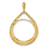 20 mm 14k Yellow Gold coin bezel for 20 mm Coin — additional image