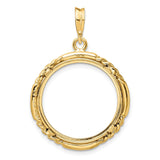 20 mm 14k Yellow Gold coin bezel for 20 mm Coin — additional image
