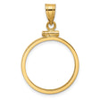 20 mm 10k Yellow Gold coin bezel for 20 mm Coin