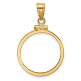 20 mm 10k Yellow Gold coin bezel for 20 mm Coin